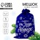 Gift bag "Gift from Santa Claus", 60 x 40cm, blue velvet