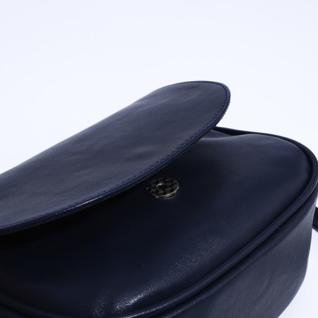 Richet bag on a magnet, outer pocket, long belt, blue color-6