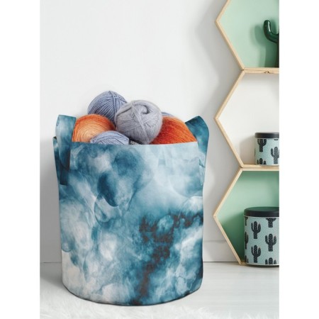 Textile bag “thick smoke”, for storing things and toys, size 30x30 cm, 18.9 liters