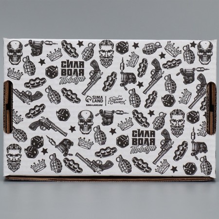 Box Gift team with a window, packaging, “best of the best”, white, 24x8x16 cm-4