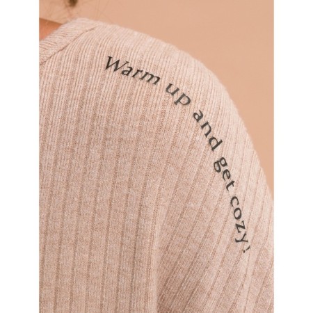 Female jumper, size 48, beige color-1
