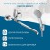 Santek Nyra bath mixer, long spout, with accessories, chrome