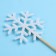 Skewers from the felt "snowflakes", a set of 3 pcs.