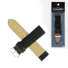 Solomon watch strap, 22 mm, genuine leather, L-20 cm, black