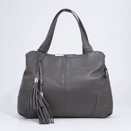 Bag-tout on lightning, brown color