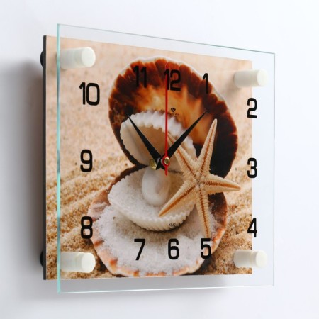 Wall watches: sea, "shell", 20x26 cm-1