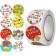 Stick Paper "Happy Birthday!" D = 2.5 cm 500 pcs in a roll 3x6.5x6.5 cm