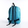 A backpack with a zipper, an outer pocket, 2 side pockets, blue color