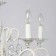 Aurora chandelier, 5x60W E14, white color, gold