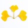 Decor for creativity "Leaves No. 13" set of 4 pcs., Size 1 pc. - 6 × 5 cm