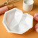 Form for mousse desserts and baking konfinetta “Love geometry”, silicone, 21.5 × 20 × 6 cm, white color