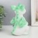 Figure "Dragon" 18x10x10 cm, white-green