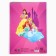 The set "Princesses" A4: 8 sheets of color unilateral coated cardboard, 8 sheets of colored bilateral paper
