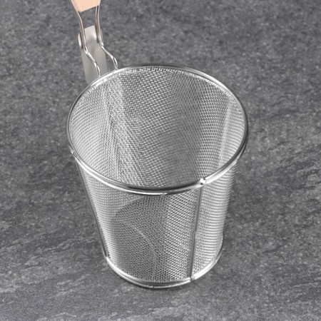 Basket for making potatoes free, 35cm, wood handle-5