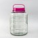 Glass jar with a hole for a water plant, 12 liters