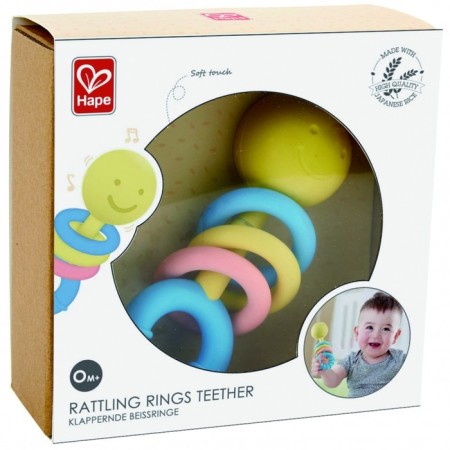 Break-hare for newborns "Smile", with colored rings-1