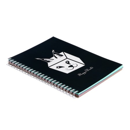 A5 sketchbook, 60 sheets on the crest "Coub", cover Cover Cardboard, a block of three colors, 80 g/m2-1