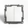 2-clavy switch (mechanism), 250V, 10A, Stekker series Katrin, GLS10-7107-01, white