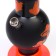 Bong, H-32 cm, "mushrooms", acrylic, orange