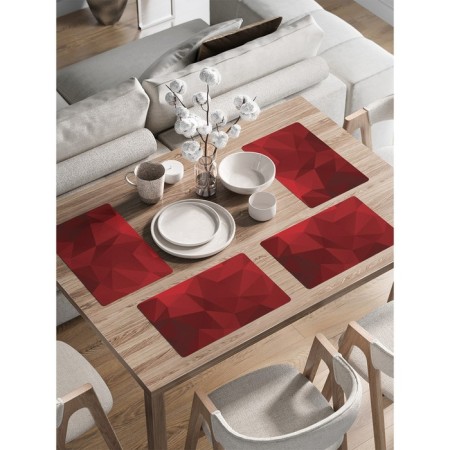 A set of napkins for setting the Table "Prism", rectangular, rounded edges, size 30x46 cm, 4 pcs