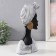 Souvenir Polystone Bust "African in the headdress with earrings" Gray 13.5x7x27 cm