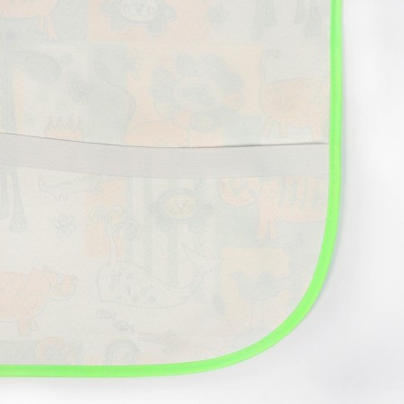 Adhesive oilcloth "Cartoons" 70x100cm., On an elastic band, with a edging, yellow/green color-3