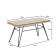 Coffee table Vetle, 800 × 400 × 400 mm, beige color / black