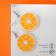 Earrings plastic "Tastiness" Orange, Orange color
