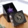Figure candle "Lotus", 6.6x6.5 cm, purple, in the box