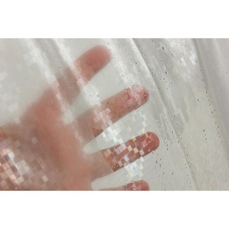 Bathroom curtains Meiwa Asteria, 182x182 cm, PVC, transparent-5