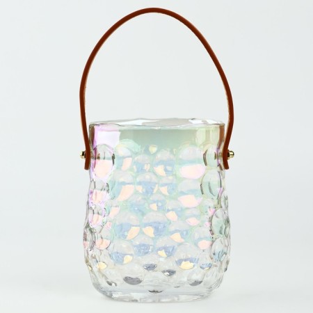 ORION Flowers Vase of Transparent Glass 15 × 13 × 8.5 cm