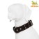 Collar leather embossed single-layer, dimensionless, 74 x 4.5 cm, Osh 35-65 cm, mix of flowers