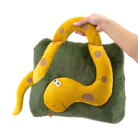 New Year! Soft toy - pillow, 35 cm, green color-3