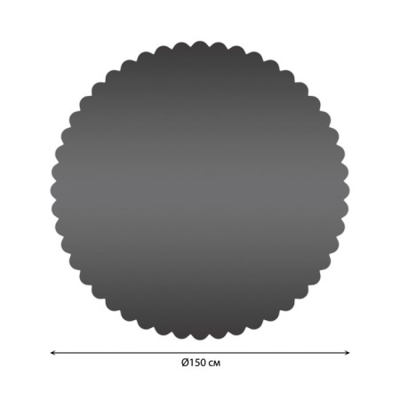 The tablecloth “Dark Metal”, Round, Saten, D = 150 cm-1