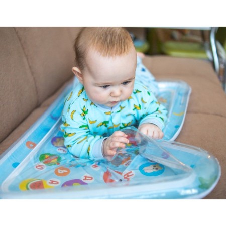 Aquacrice inflatable developing water rug "Water alphabet", 80x50 cm.-8