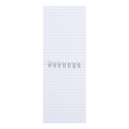 Notepad A7, 40 sheets, in a cage, on a crest, "Cosmos", cover coated cardboard, selective twin-lak, offset 65, 6B, mix-2