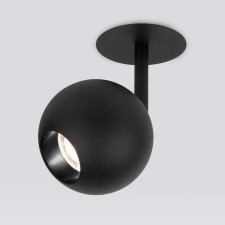 Lamp Ceiling accent Elektrostandard, Ball LED 12 W, 100X100X192 mm, IP20, black color