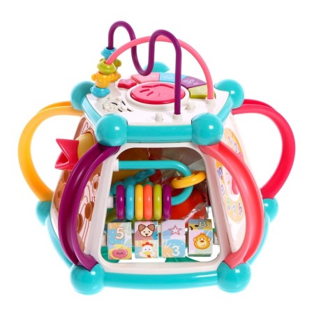 Developing toy "Logic Center", light and sound effects, works from batteries-5