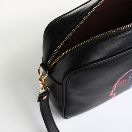 Women's bag over the shoulder Textura, small, black color-7