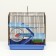 A cage for rodents with plastic shelves and filling, 36 x 23 x 34 cm, blue
