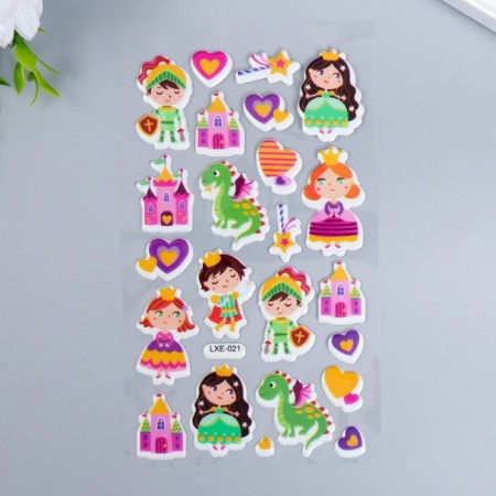 Plastic sticker voluminous "visiting the fairy tale" MIX 10x20 cm-2