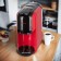 Coffee machine KitFort KT-7403, capsule, 1450 watts, 0.6 l, black-red
