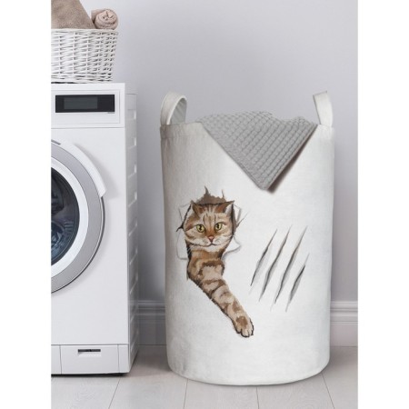 Basket for storage of things "mischievous cat", size 40x60 cm