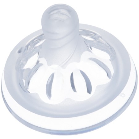 Nipple for a bottle, +0Met., 2pcs., Slow flow, Natural, Groce 50mm-4