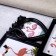 Photo frame plastic in 3 photos 11x11, 13x18 cm "Birds on a branch" Black 29x29 cm
