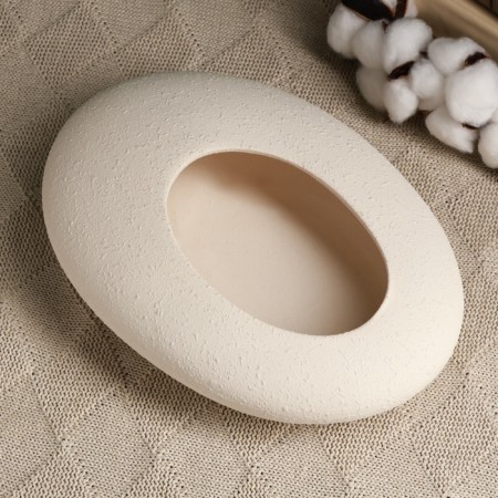 Kashpo - Bonsian "Galka" for cacti and succulents, white, 23x18x7cm-2