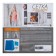 Antimoscate grid for doors, 90 × 210 cm, on magnets, brown color