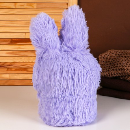 Soft toy "doll" in a costume bunny, 30 cm, purple color-3