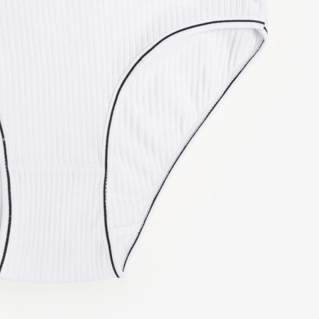 Women's cowards, white color, size 44-46-1