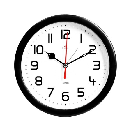 Clock - desktop an alarm clock, discrete move, dial d -15 cm, 15.5 x 4.5 cm, aa